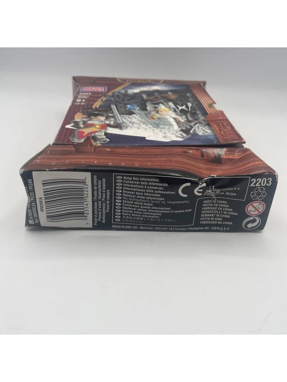 Mega Blocks 2005 Chronicles of Narnia 2203 Winter Battle SEALED Damaged Package